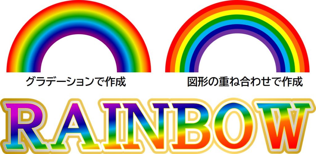 Powerpointで作成 虹のイラストの作り方 ブーブロ ブー太主任のブログ